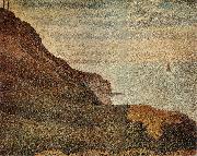 Georges Seurat The Landscape of Port en bessin oil on canvas